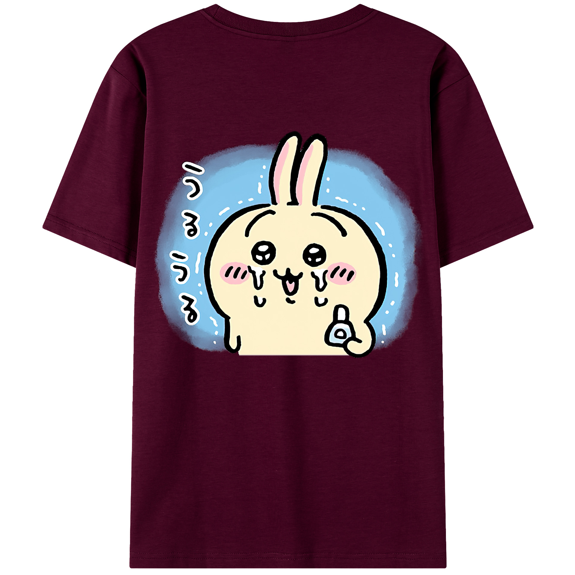 （画像用） ちいかわ うさぎ Chii-kawa usagi レディース半袖Tシャツ(バックプリント)